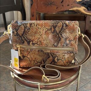 Hammitt VIP Medium crossbody bag in the Centerpiece Snake pattern, New with tags